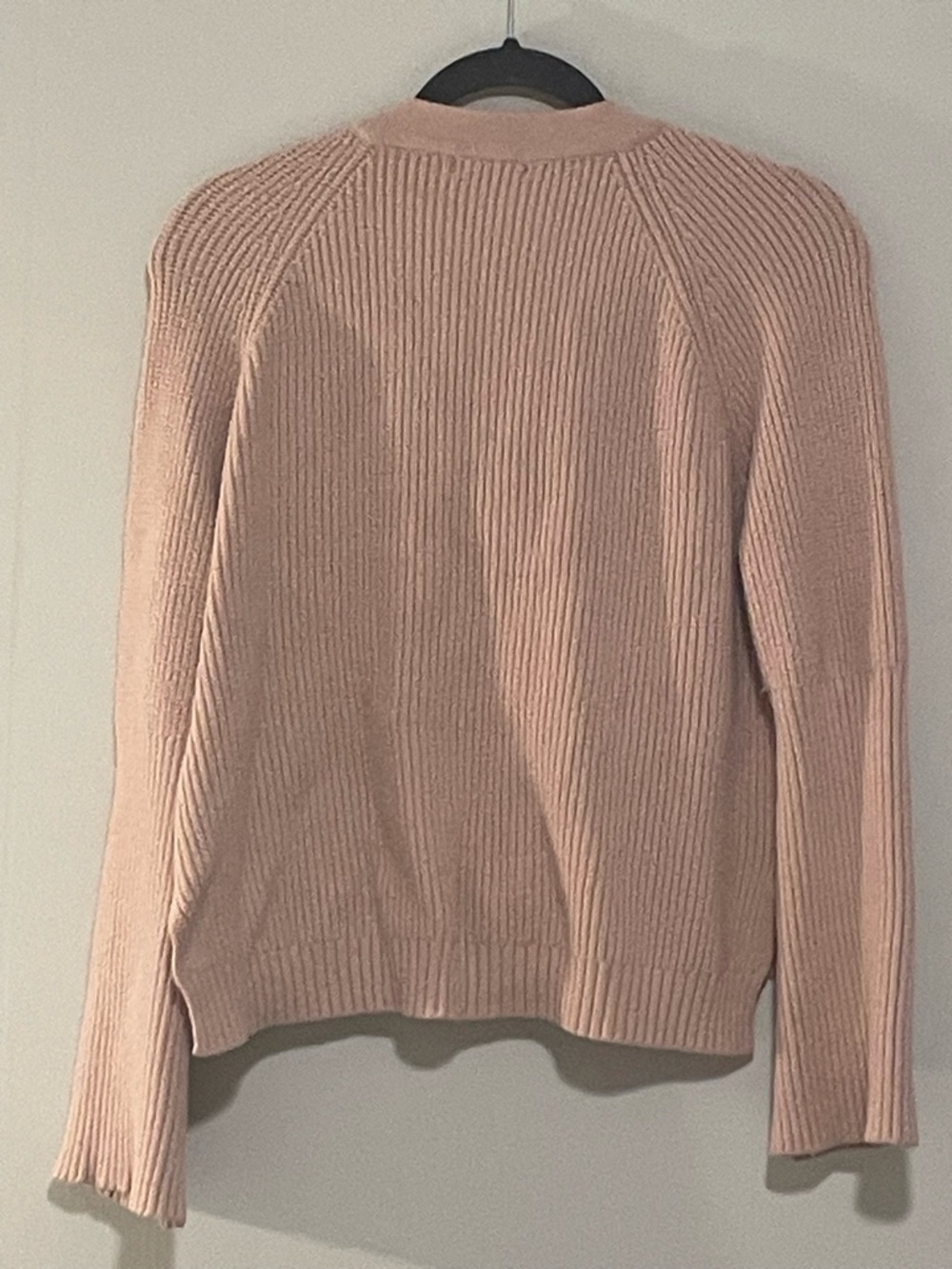 Lace-Up Ribbed Sweater - Blush - Picture 2 of 2